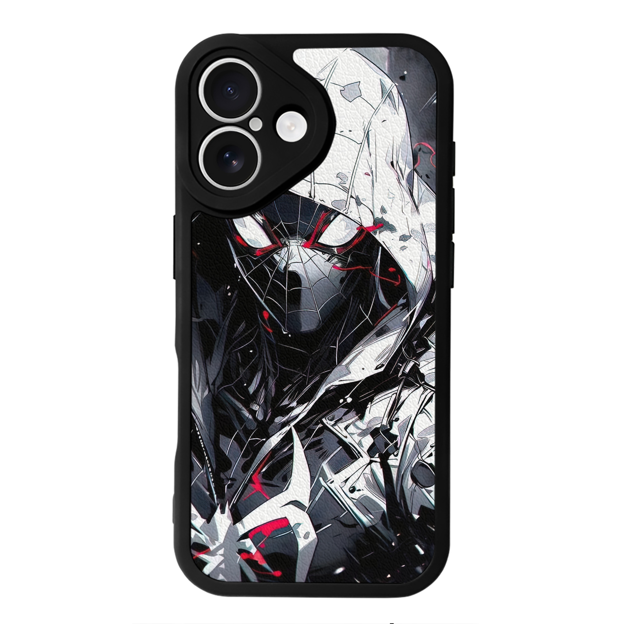Spider Man スパイダーマン 【iPhone 16シリーズ対応】シリコンスマホケース（レザー調） 材質：シリコン